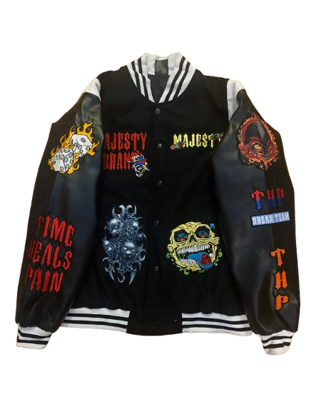 Varsity Jacket-Black